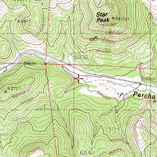 Topographic Map of South Percha Creek, NM