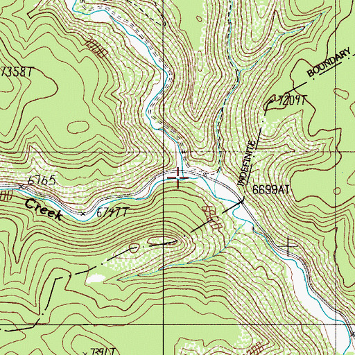 Topographic Map of South Poil Creek, NM