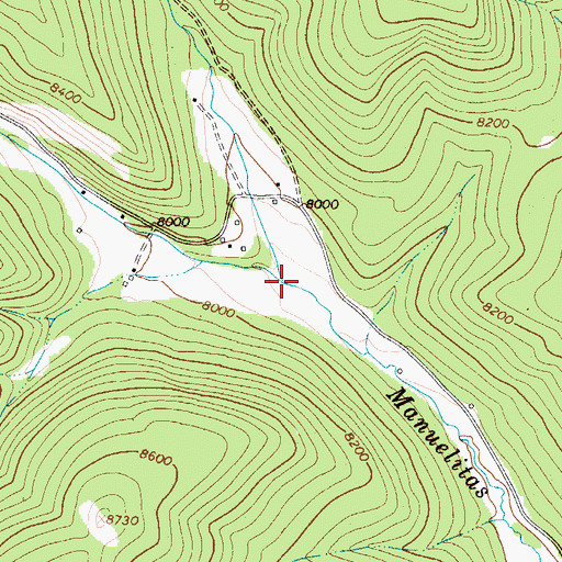 Topographic Map of Sparks Creek, NM