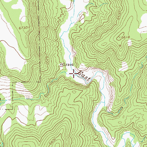 Topographic Map of Spring Canyon, NM