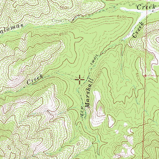 Topographic Map of Spud Patch Creek, NM