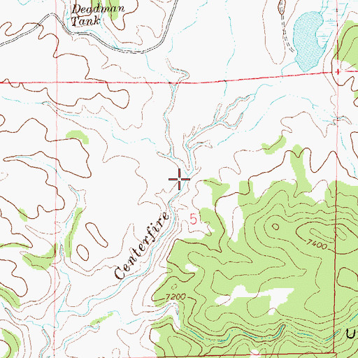 Topographic Map of Spur Lake Draw, NM