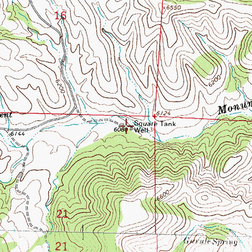 Topographic Map of Square Tank Well, NM
