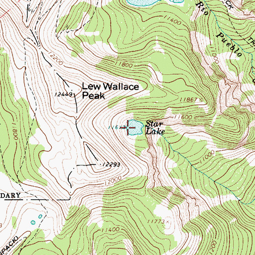Topographic Map of Star Lake, NM