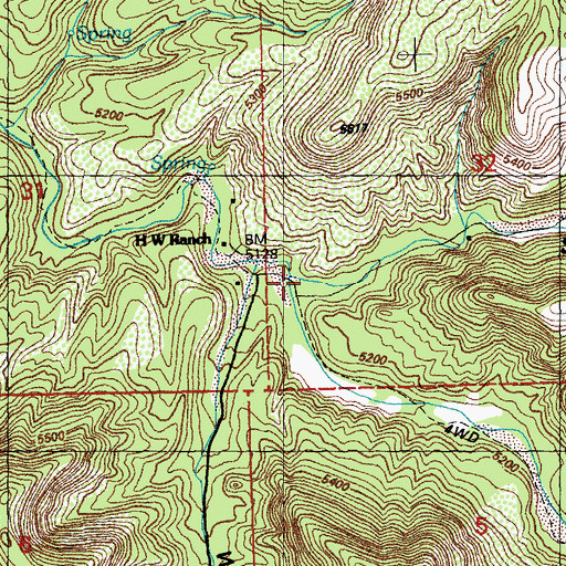 Topographic Map of Steamboat Canyon, NM