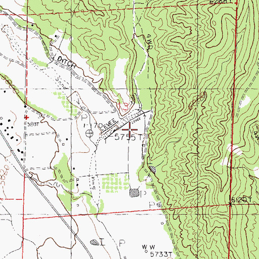 Topographic Map of Stitzel Canyon, NM