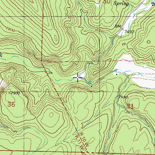Topographic Map of Stiver Canyon, NM
