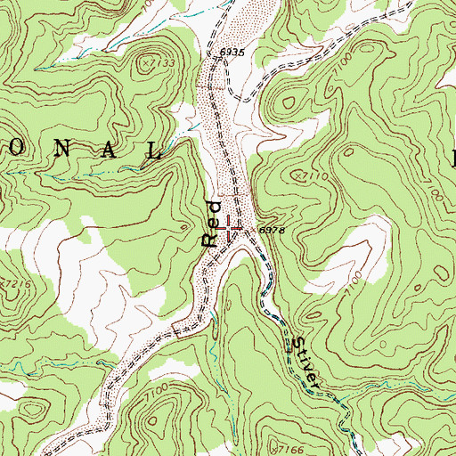 Topographic Map of Stiver Canyon, NM