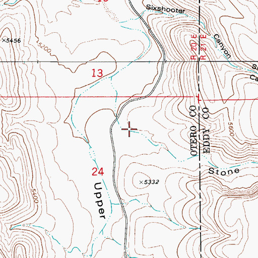 Topographic Map of Stone Canyon, NM