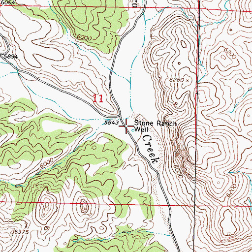 Topographic Map of Stone Ranch Well, NM