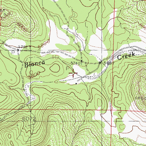 Topographic Map of Stoner Creek, NM