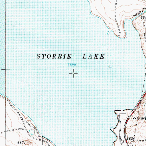 Topographic Map of Storrie Lake, NM