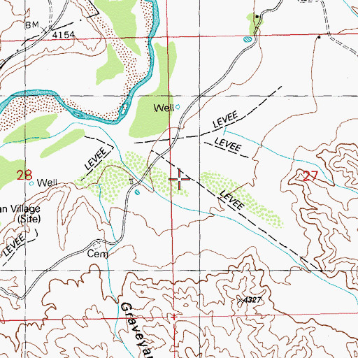 Topographic Map of Swan Canyon, NM