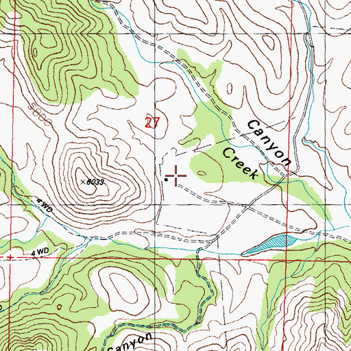 Topographic Map of T Latham Ranch, NM