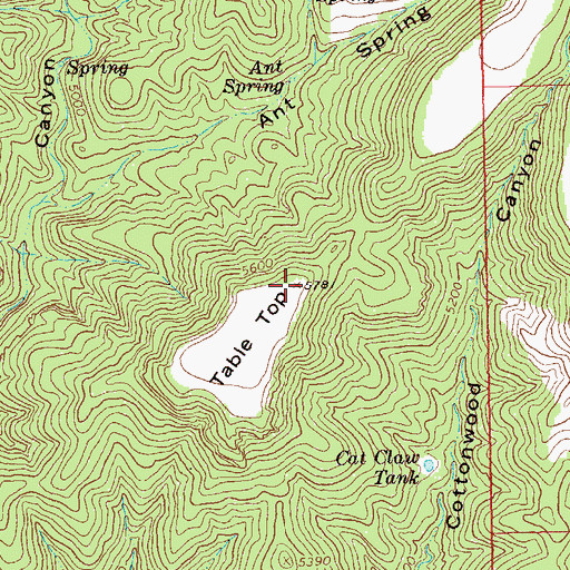 Topographic Map of Table Top, NM
