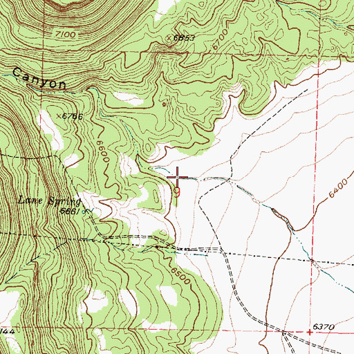 Topographic Map of Tafoya Canyon, NM