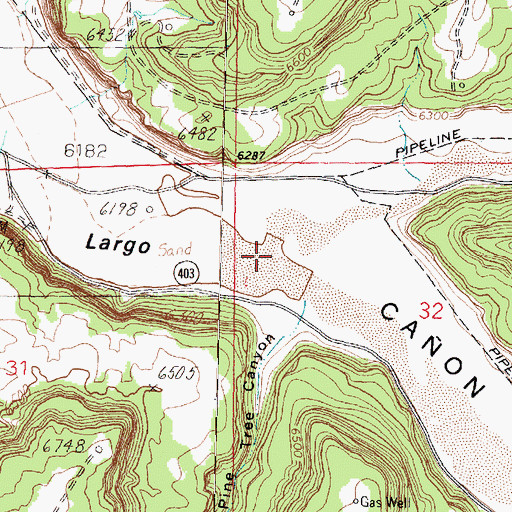 Topographic Map of Tapicito Creek, NM