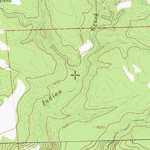 Topographic Map of Ten Cow Canyon, NM
