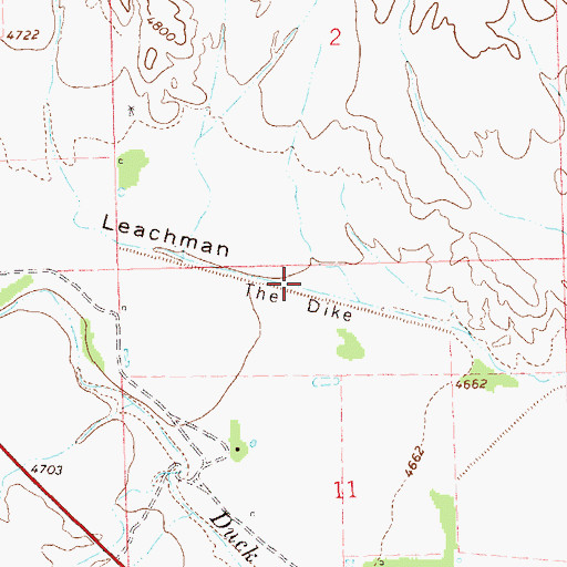 Topographic Map of The Dike, NM
