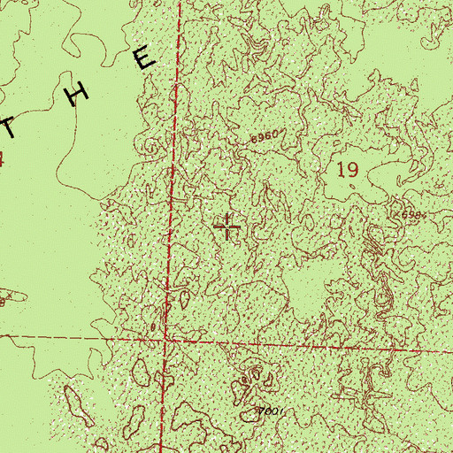 Topographic Map of The Malpais, NM