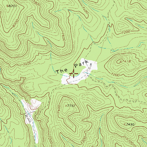 Topographic Map of The Park, NM