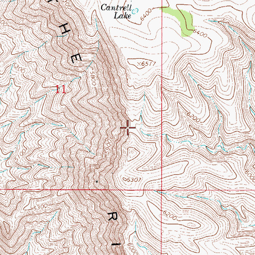Topographic Map of The Rim, NM