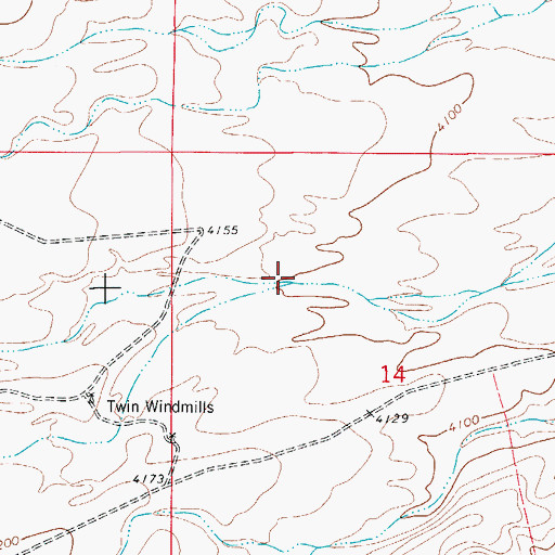 Topographic Map of Thurman Draw, NM