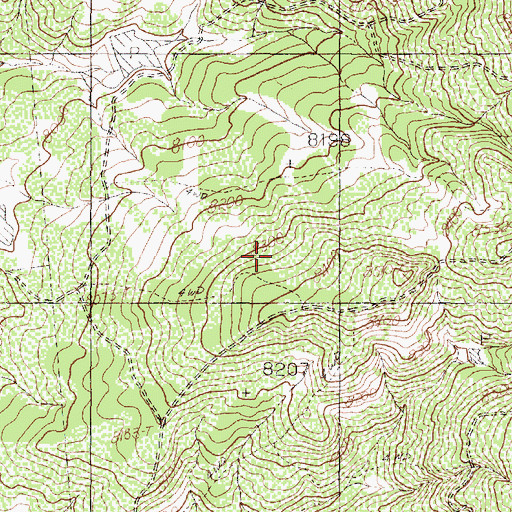 Topographic Map of Tierra Amarilla Grant, NM