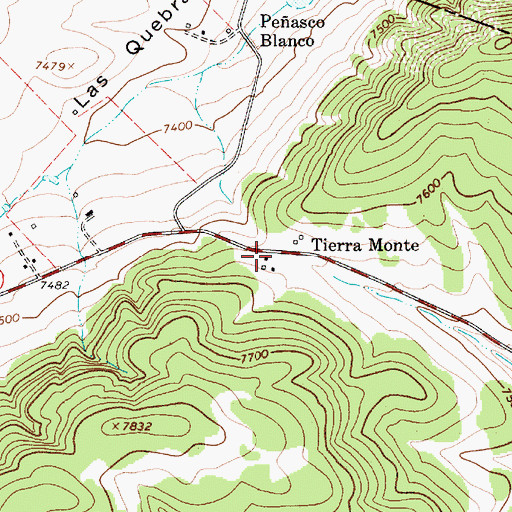 Topographic Map of Tierra Monte, NM