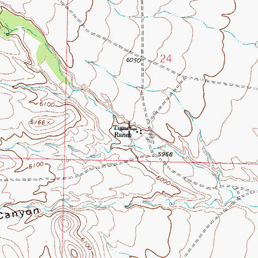 Topographic Map of Tigner Ranch, NM