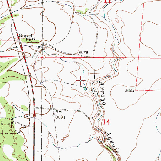Topographic Map of Tom Bryan Canyon, NM