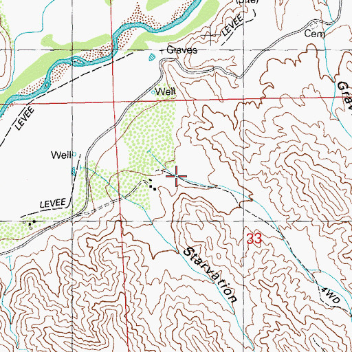 Topographic Map of Toney Canyon, NM