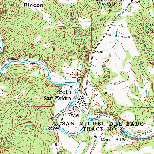 Topographic Map of Tortolita Canyon, NM