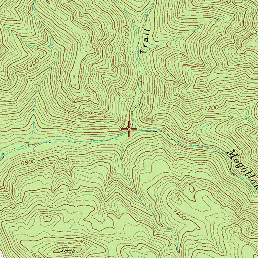 Topographic Map of Trail Canyon, NM