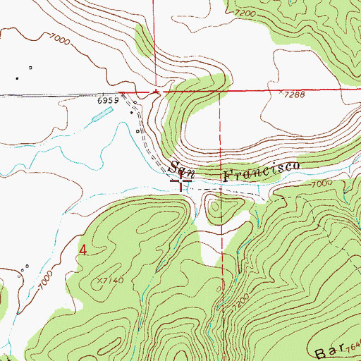 Topographic Map of Trail Canyon, NM