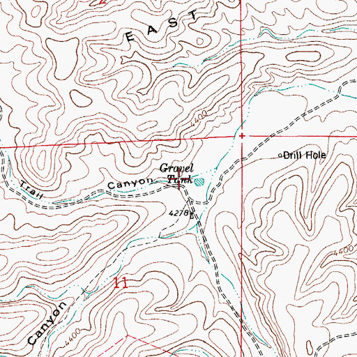 Topographic Map of Trail Canyon, NM