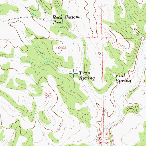 Topographic Map of Trap Spring, NM