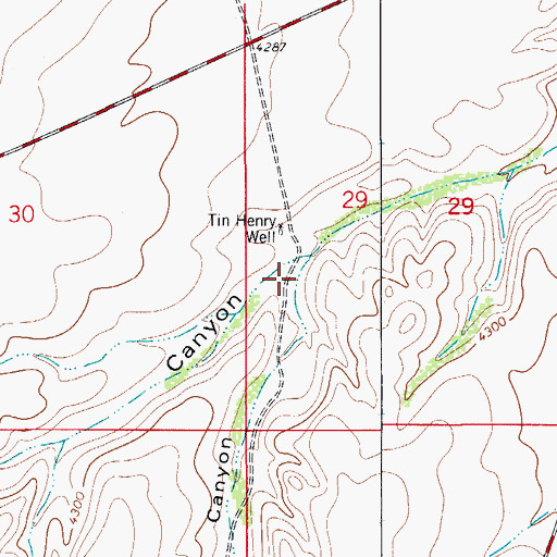 Topographic Map of Trimble Canyon, NM