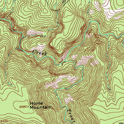 Topographic Map of Trout Creek, NM