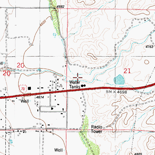 Topographic Map of Tularosa Canyon, NM