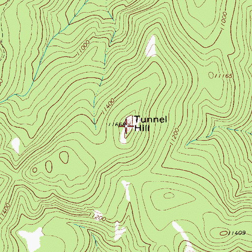 Topographic Map of Tunnel Hill, NM