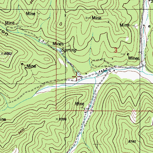 Topographic Map of Turkey Canyon, NM