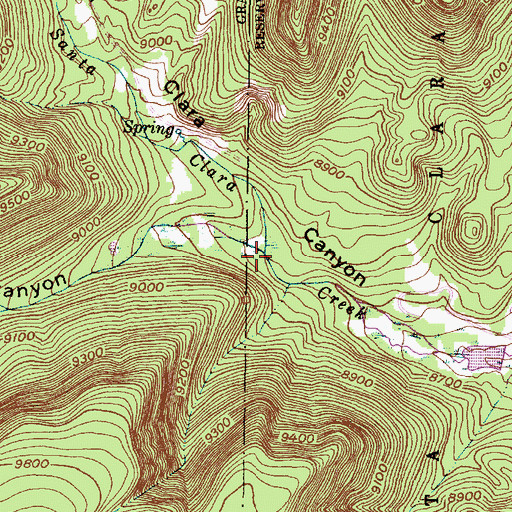 Topographic Map of Turkey Creek, NM