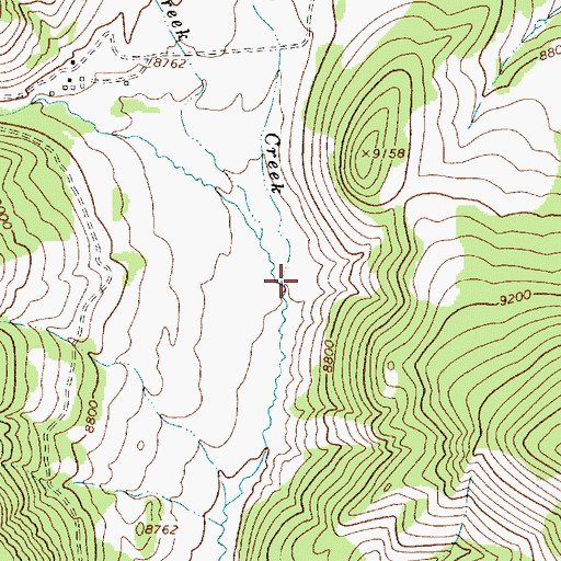 Topographic Map of Turkey Creek, NM
