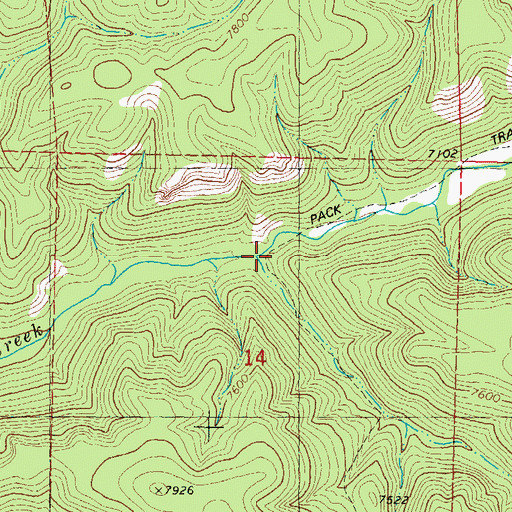 Topographic Map of Turkey Draw, NM