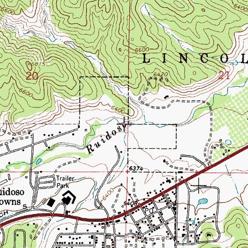 Topographic Map of Turkey Spring Canyon, NM