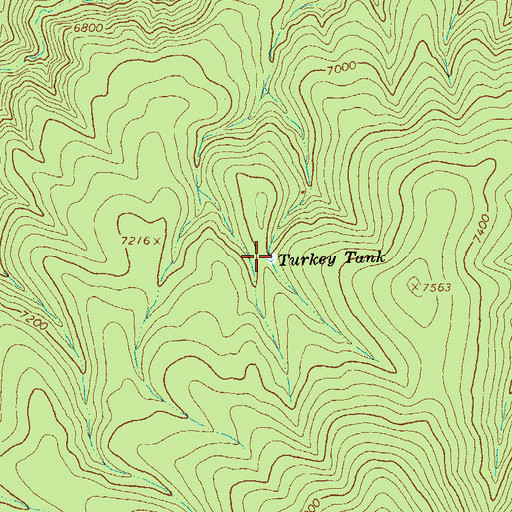 Topographic Map of Turkey Tank, NM