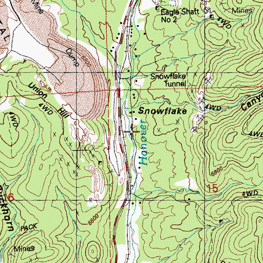 Topographic Map of Union Hill, NM