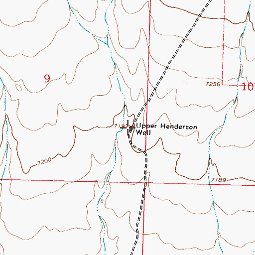 Topographic Map of Upper Henderson Well, NM