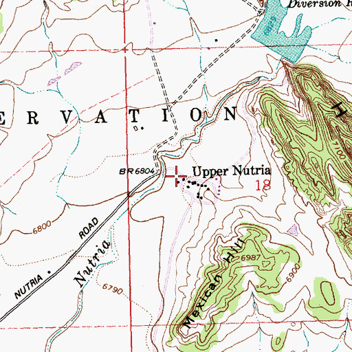 Topographic Map of Upper Nutria, NM
